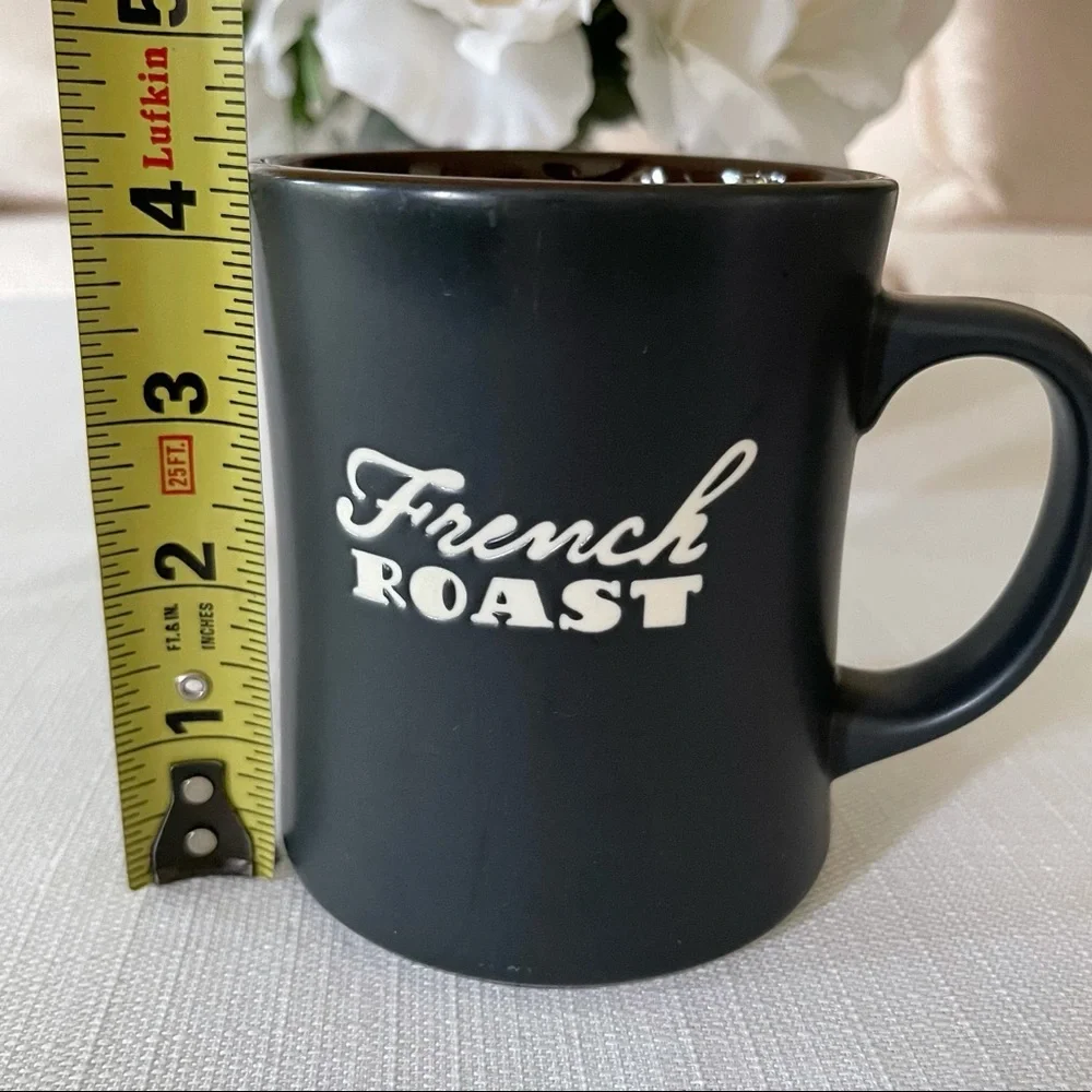 2011 Starbucks French Roast Dark Blue Coffee Mug / Brown Interior